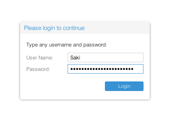 Simple Login System Example Code